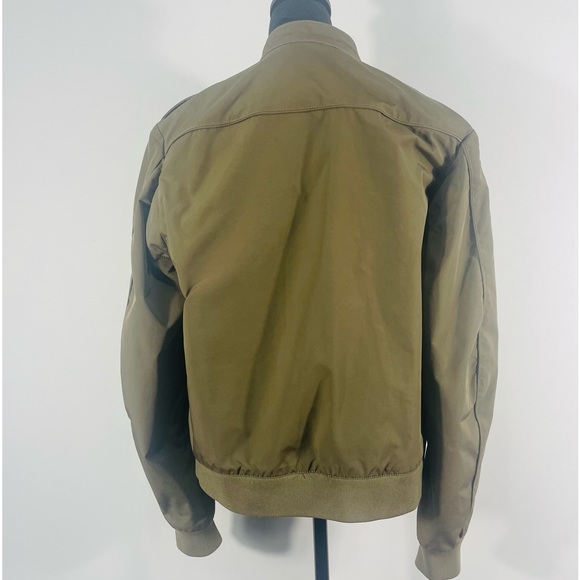 Men’s Large Banana Republic Bomber Jacket, Military Coat, Olive Green - Picture 3 of 9